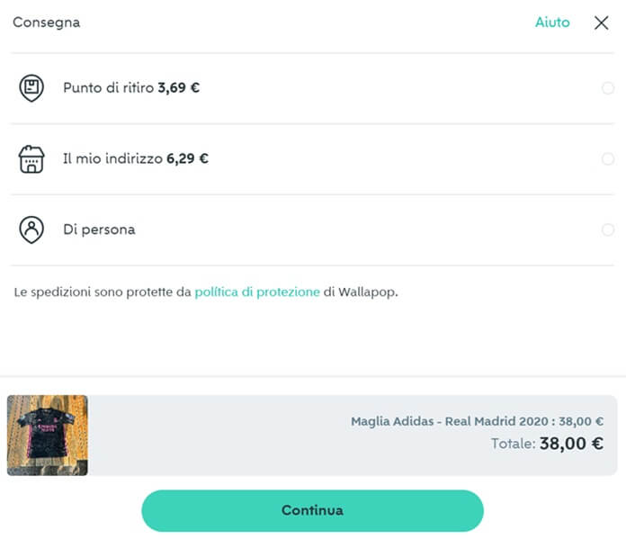 Wallapop Modalita Consegna