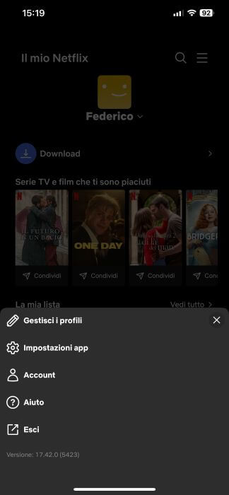 Gestisci Profili Netflix