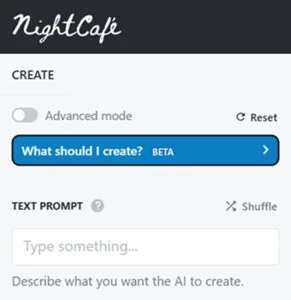 Text Prompt Nightcafe