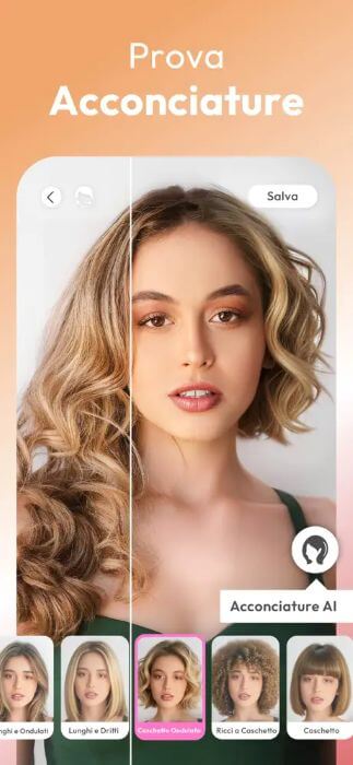 Youcam Makeup Prova Acconciature