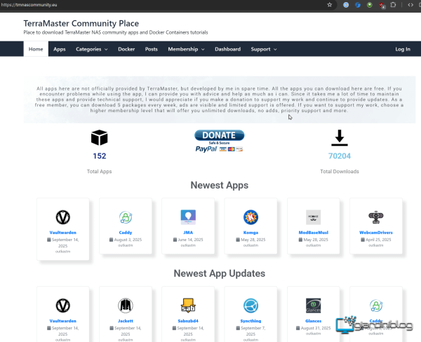 App Community TOS 6 TerraMaster F2 425
