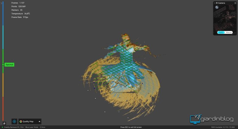 Modello Dettagliato In 3D Risultato Creality Sermoon S1 Inizio