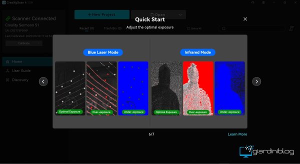 Quick Start Disponibile Su Creality Scan 4