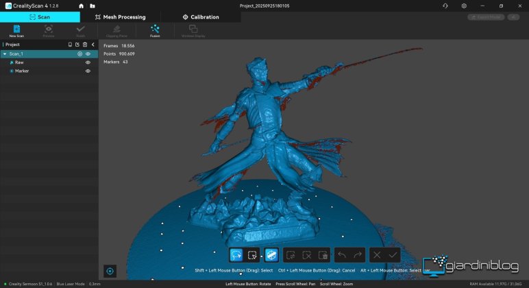 Risultato Modello 3D Con Creality Scan