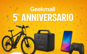 Geekmall festeggia il suo 5° anniversario: sconti fino al 70% e offerte esclusive!