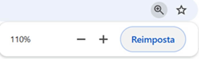 Chrome Zoom 110 Per Cento