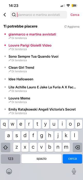 Tiktok Ricerca Utente