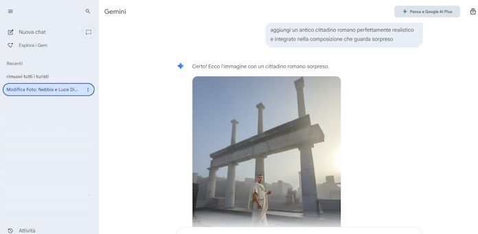Gemini Al Posto Di Photoshop Aggiungere