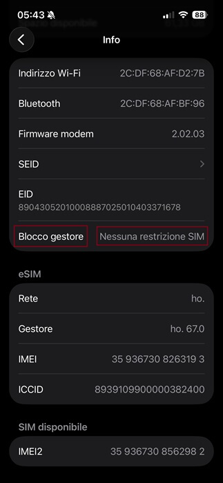 iphone compatibilita esim
