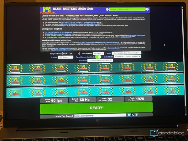 Display Test Con Testufo Parte 1