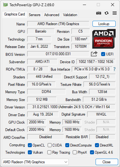Geekom A5 Pro GPU Z