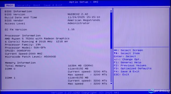 Geekom A5 Pro Bios 1