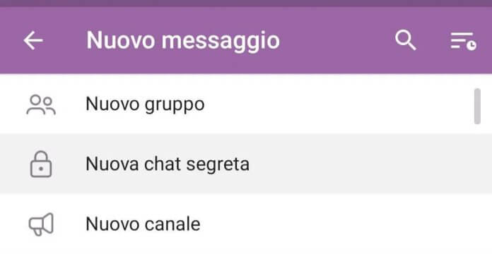 Chat Segreta Telegram