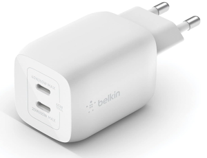 Belkin Doppio Caricabatteria Da Parete USB C Da 65 W