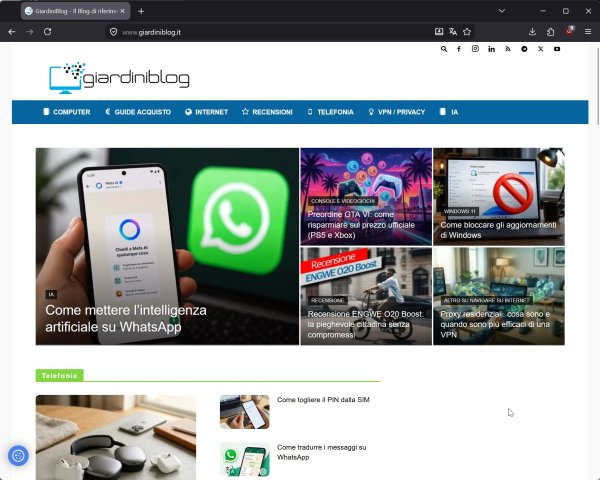 LibreWolf Su GiardiniBlog