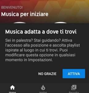Musica adattativa YouTube Music