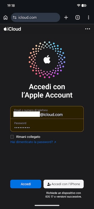 Accedi A Icloud Com Da Android Credenziali