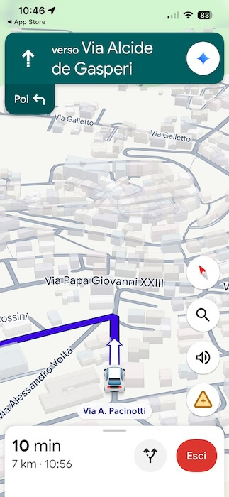 app google maps navigazione