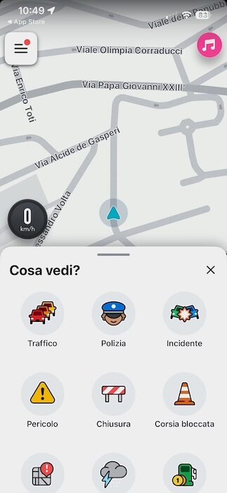 app waze segnalazioni