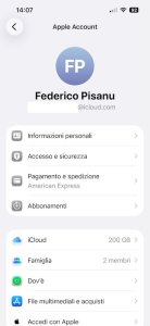 apple account iphone