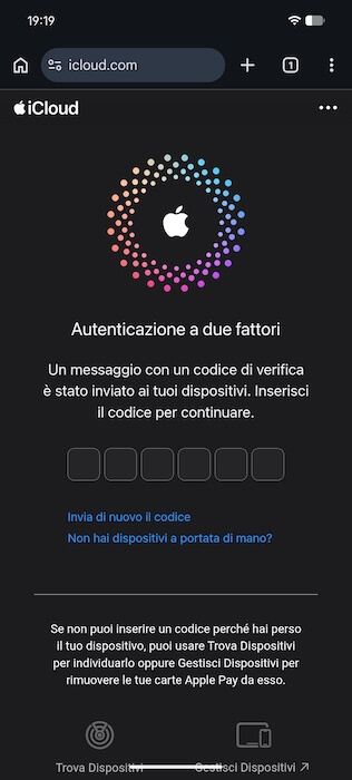 Icloud Da Android Autenticazione Due Fattori