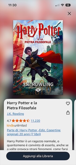 kindle unlimited harry potter