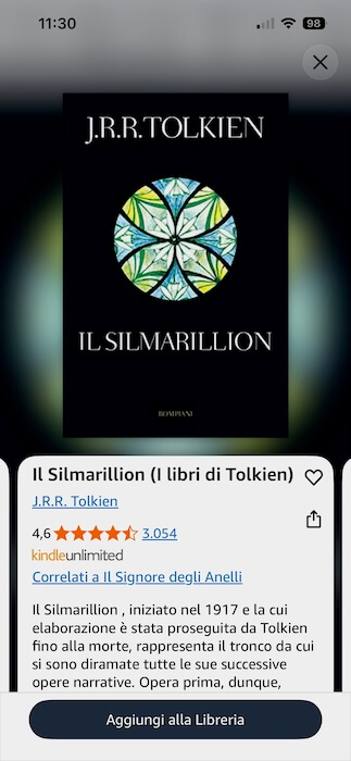 kindle unlimited libri tolkien