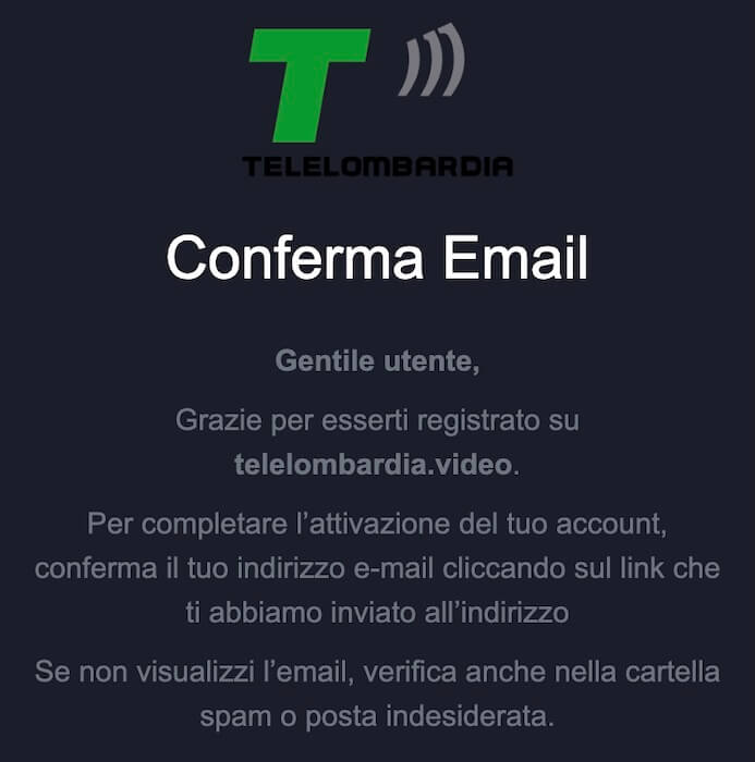 registrazione account telelombardia