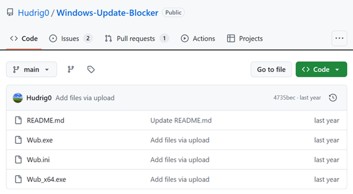 Windows Update Blocker Download Github