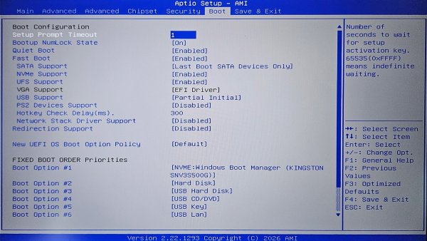 Geekom A7 Bios 7