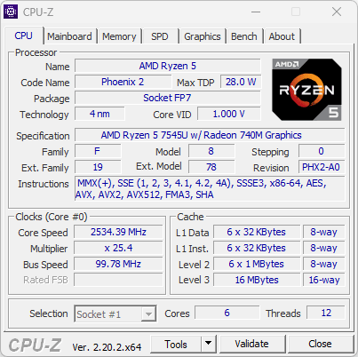 Geekom A7 Cpu Z