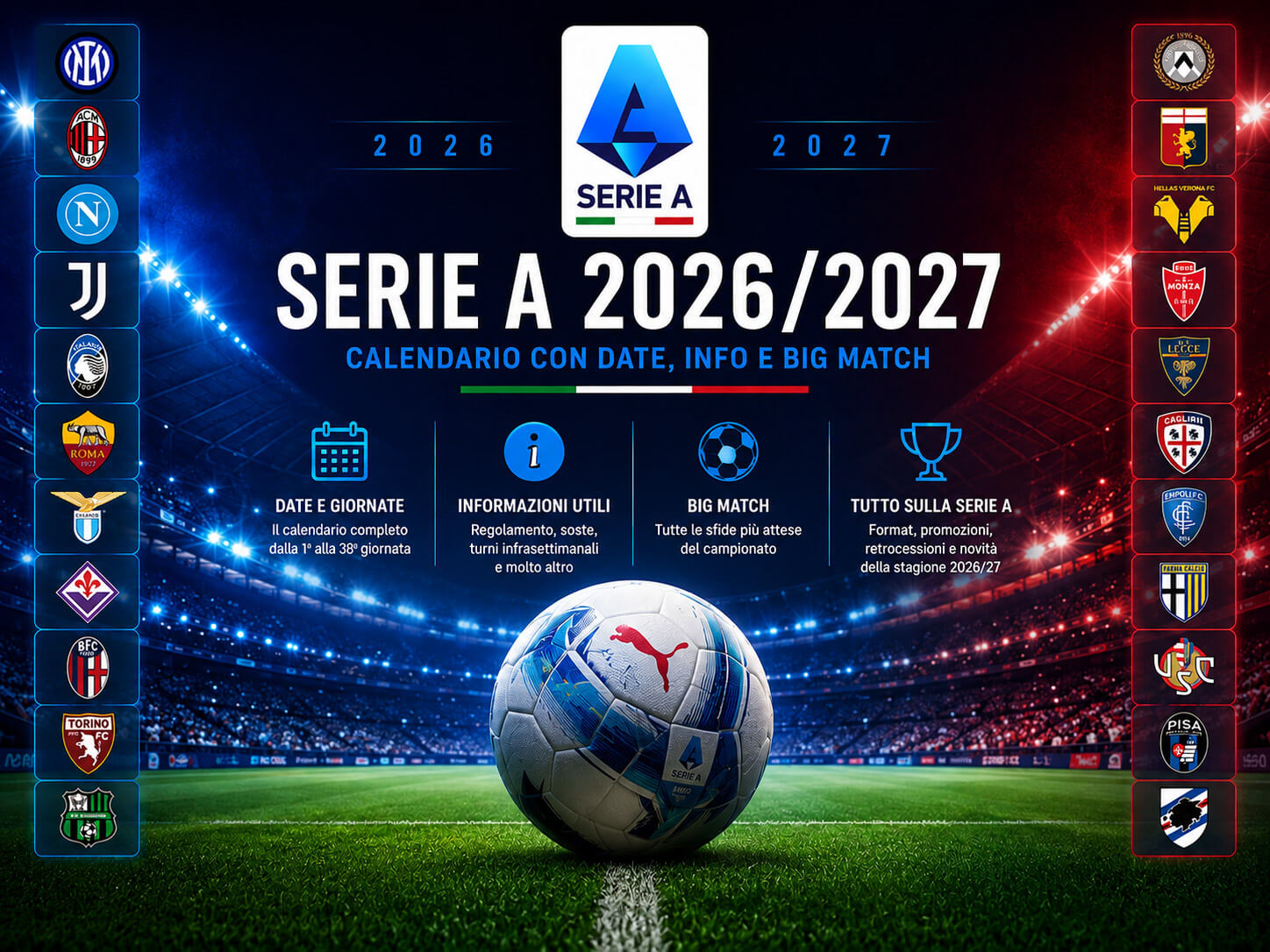 Calendario 2026 27 Serie A Giardiniblog