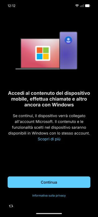 Accedi Al Contenuto Collegamento Al Telefono App Mobile