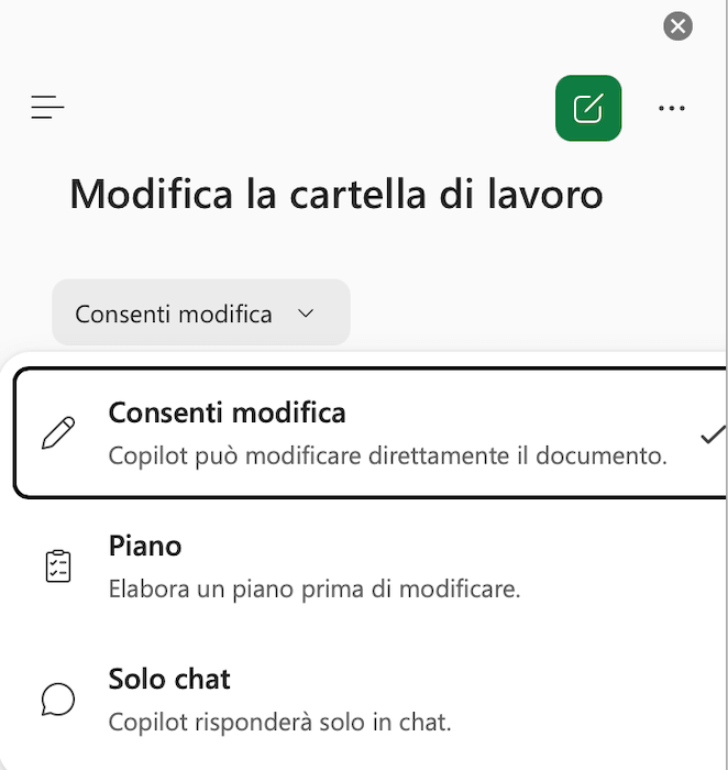 Modalita Copilot In Excel