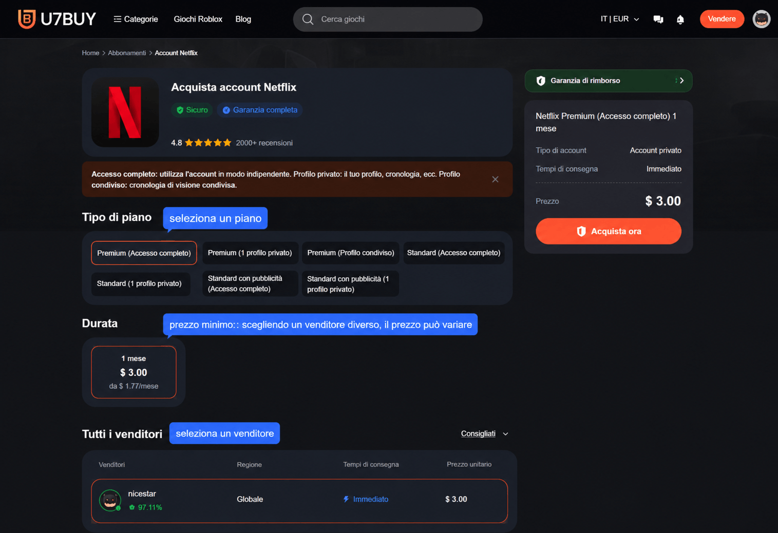 U7buy Piano Netflix
