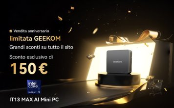 Per l'Anniversario Geekom, Mini PC IT13 MAX a un prezzo speciale scontato di 150 € Anniversario Geekom Mini PC IT13