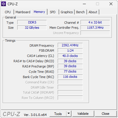Geekom A9 Max CPU Z 2