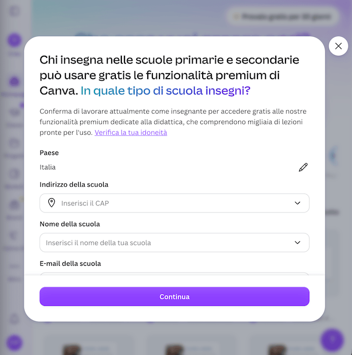 Canva Scuola Modulo Idoneita Insegnanti