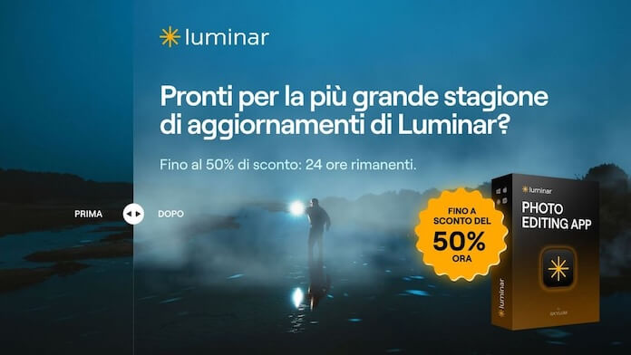 Luminar Photo Editing Sconto 50 Per Cento