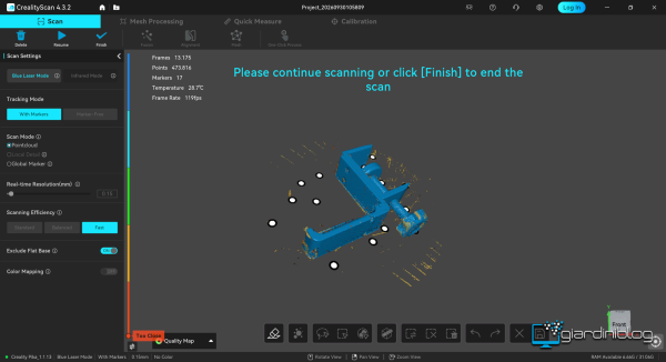 CrealityScan E Scansione 3D Con Pika