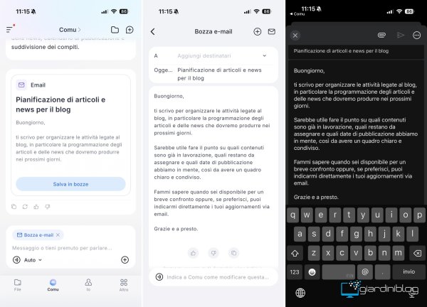 Email E Uso Di AI Con Comu Action Pro