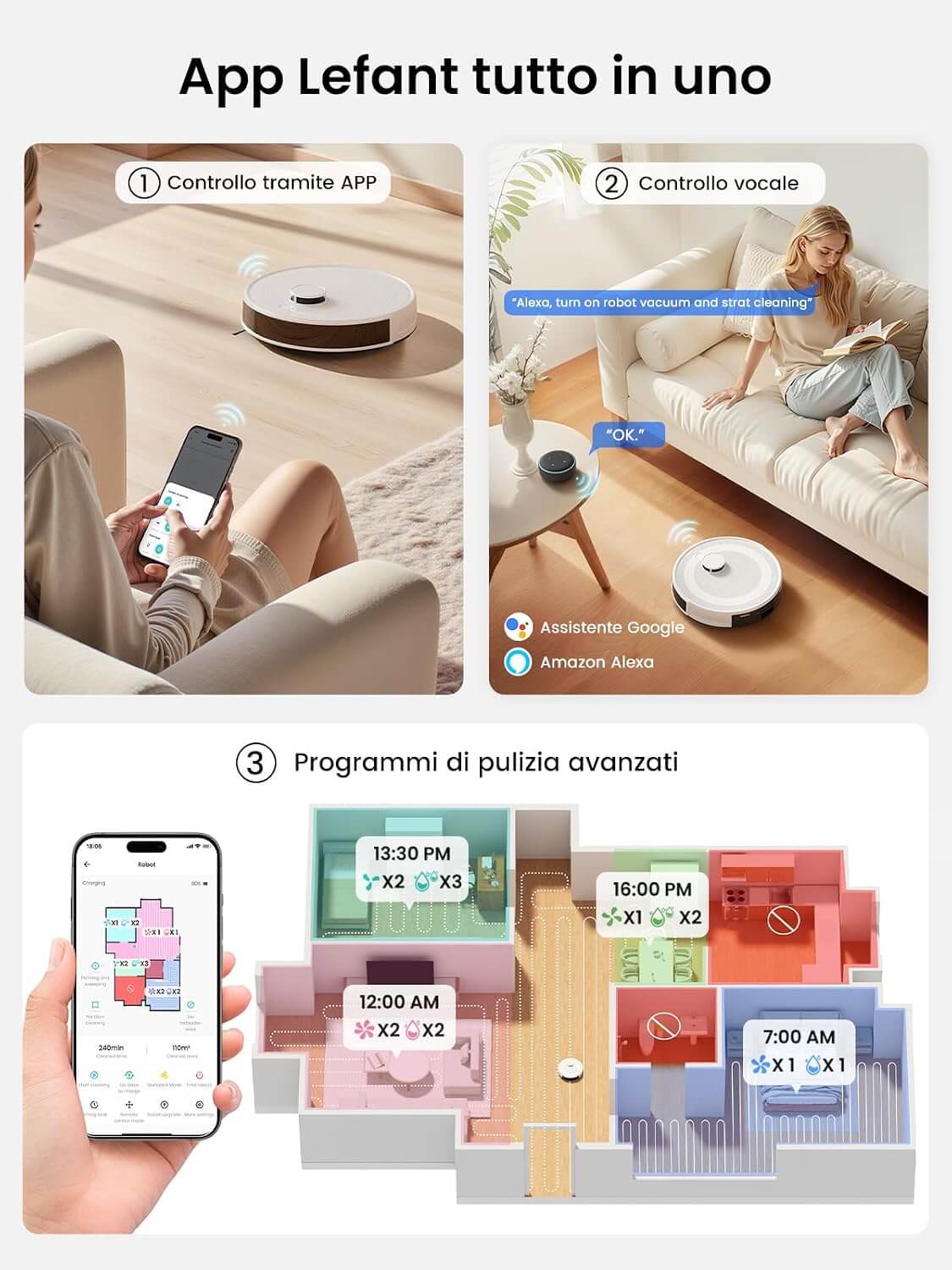 Lefant M2L Controllo App Assistente Vocale