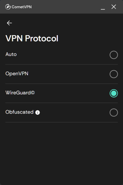 Protocolli Cometvpn