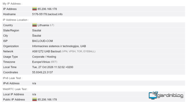 Starguard Di PlanetVPN E Browserleaks Ip