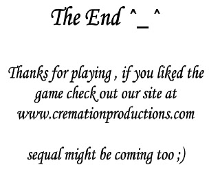 the end thanks for playing